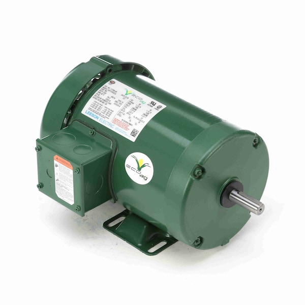 Agricultural Motor, 1 HP, 3 Ph, 60 Hz, 230/460 V, 1800 RPM, 56 Frame, TEFC